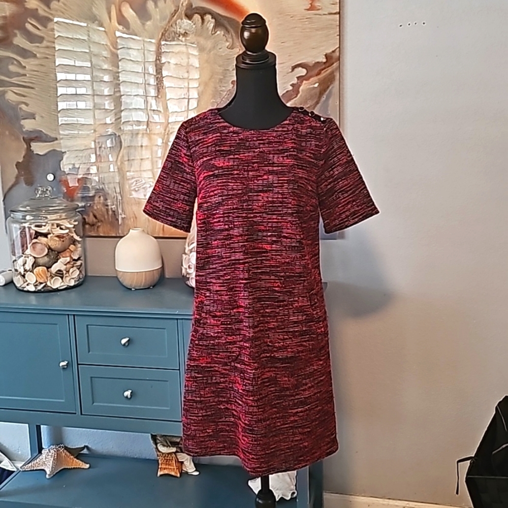Loft POCKET dress Vintage Style sz S